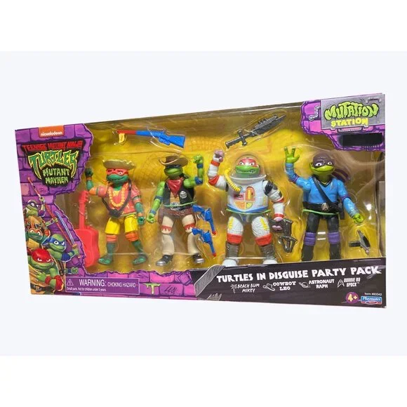 Teenage Mutant Ninja Turtles Mutant Mayhem Turtles In Disguise Party Pack - Picture 6 of 16